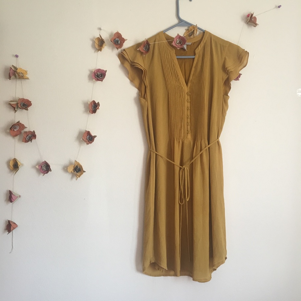 H&M Mustard Shirt Dress 🌼